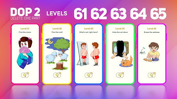 DOP 2 [Delete One Part] 💡 - Levels 61 62 63 64 65 #dop2 #gameplay #androidgames