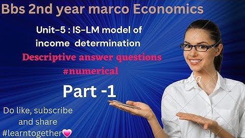IS- LM model/ bbs 2nd year/Macroeconomics📚️/ numerical problem