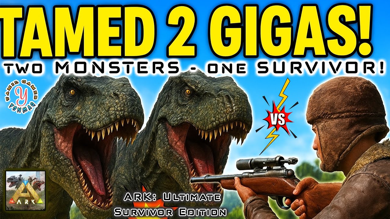I TAMED 2 GIGAS in ARK Mobile Ultimate Survivor Edition 🔥 | OP Dino Taming