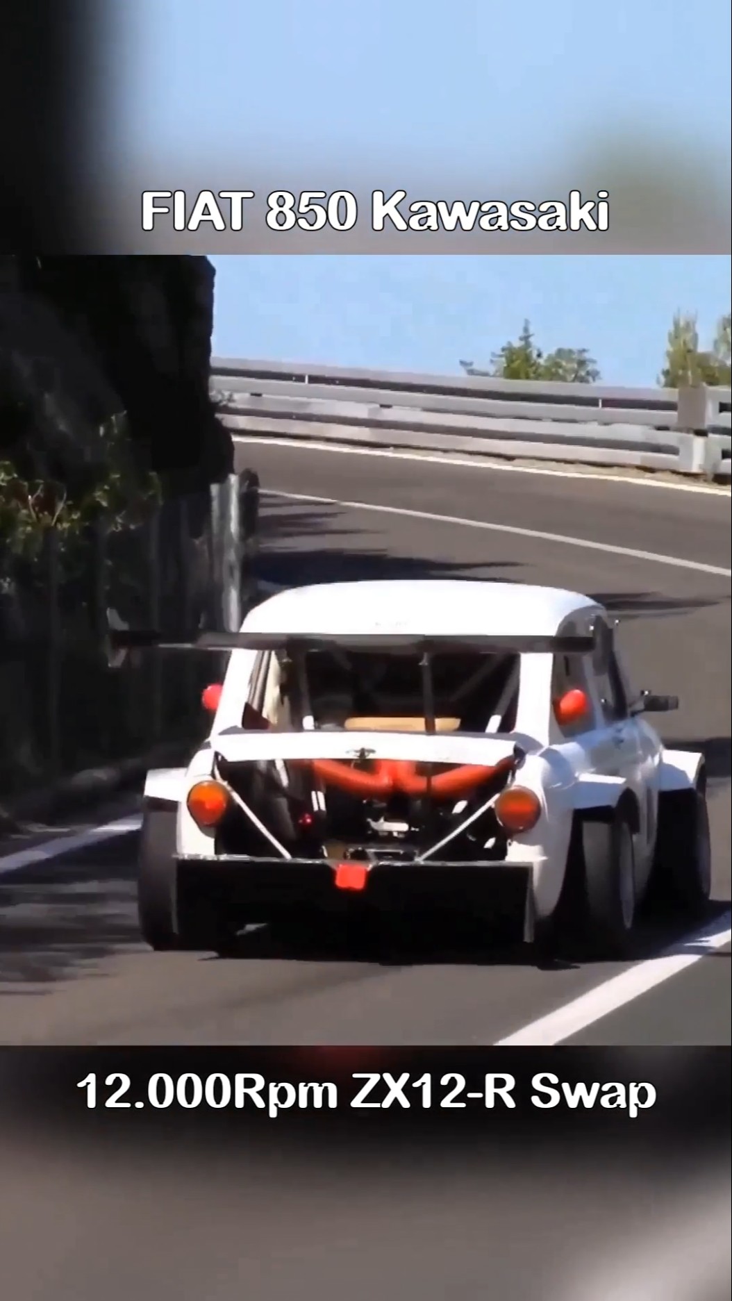 Kawasaki ZX12-R Power in 585Kg FIAT 850 🔥 - YouTube Kawasaki ZX12-R Power in 585Kg FIAT 850 🔥 - YouTube