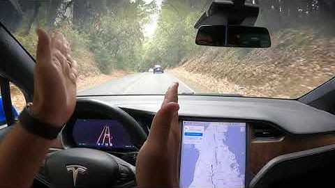 [FSD Beta 9.2] handles skyline Blvd while fog and rain come down like a champ