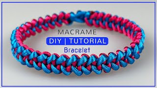 Easy macrame bracelet for beginners | Simple macrame bracelet tutorial | Bracelet handmade tutorial