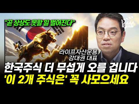 한국주식 더 무섭게 오를 겁니다, '이 2개 주식은' 꼭 사 모으세요 (강대권 대표)