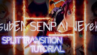 Tutorial Simple Split Transisi || Alight Motion Edit || #noobsplit:v