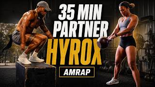 We Took On a 35-Minute HYROX Partner Workout! 🔥
