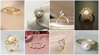 D Pearl Rings Designd Pearl Ring Design For Womenpearl D Engagement Rings