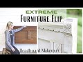 Headboard Makeover ~ Furniture Flip ~ DIY Bench ~ Bed Makeover ~ Headboard Idea ~ Paint and Glaze