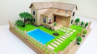 Diy popsicle stick house with beautiful fairy garden & swimming pool (
dream ) trailer like , comment and share are great support for me .
you need mat...