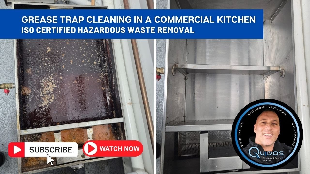 Grease Trap Cleaning in a Commercial Kitchen | ISO Certified Hazardous Waste Removal 🚨🔥