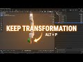 Blender Quick Tip: Unparent Without Moving (Keep Transformation)