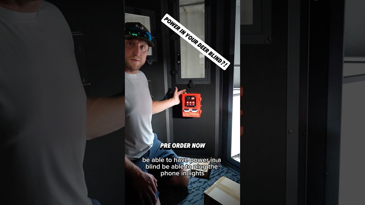 How to get power in your deer blind 