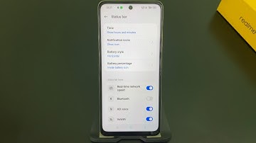 How to not show real time network speed icon notification status bar problem solve in Realme P3 Pro