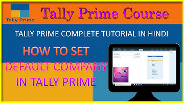 How to set default company in tally prime । How to Configure Startup Company in Tally prime