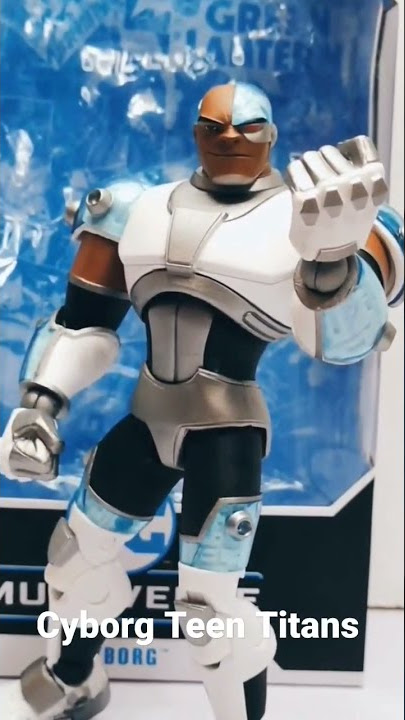 Cyborg Teen TItans Animated Mcfarlane Toys DC Multiverse Q monitos Review