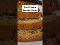 Sour Cream Banana Bread w/ Toasted Pecans