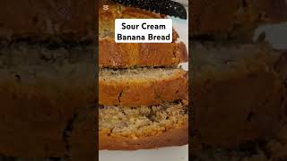 Sour Cream Banana Bread w/ Toasted Pecans