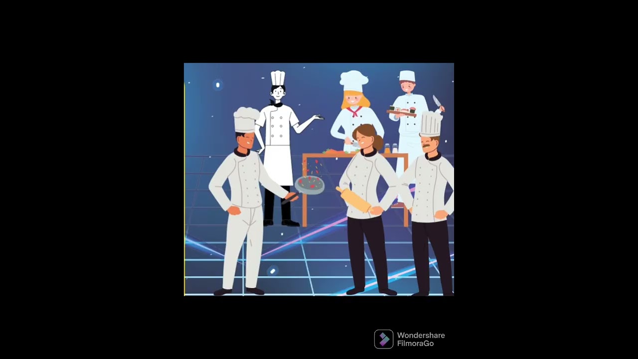 Catering crew offshore