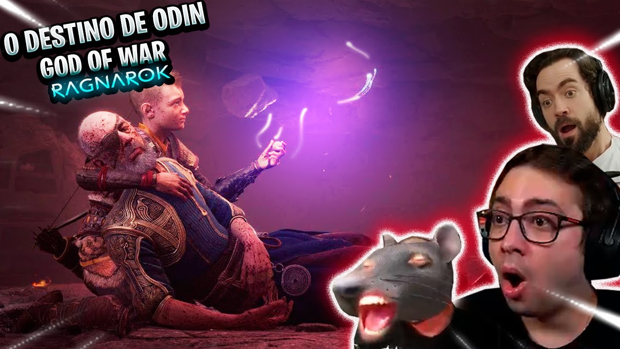 A REAÇÃO DOS STREAMERS NA LUTA FINAL DE GOD OF WAR RANGAROK CONTRA ODIN