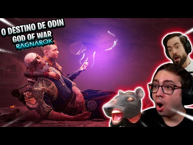 REAÇÃO DOS STREAMERS 🔥AO FINAL🔥 DA DLC DE GOD OF WAR RAGNAROK