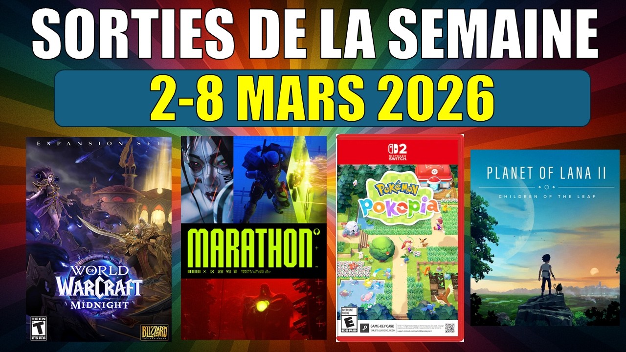 JEUX VIDEO: Les sorties de la semaine du 2 au 8 mars 2026