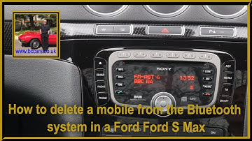 How to delete a mobile from the Bluetooth system in a Ford S Max