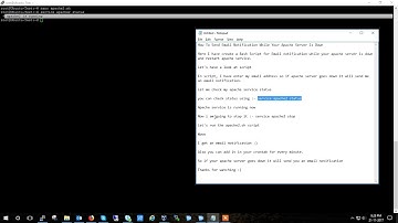 How To Send Email Notification While Your Apache Server Is Down