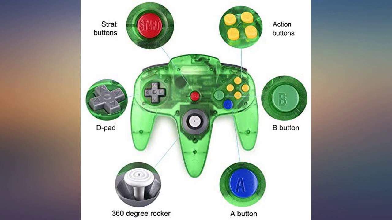 2 Pack Classic Controller for N64 Gaming, miadore Wired Retro Game Pad Joystick review