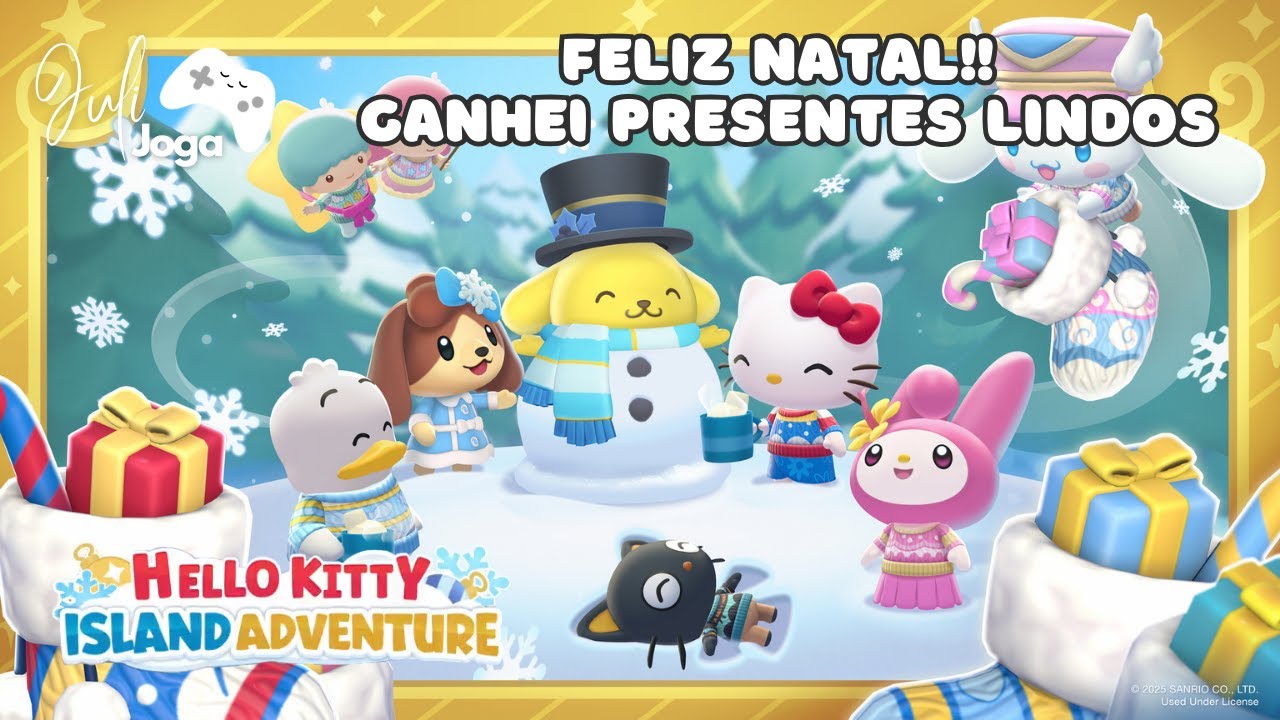 Feliz Natal e presentes lindos de todos os meus amigos! | Hello Kitty Island Adventure