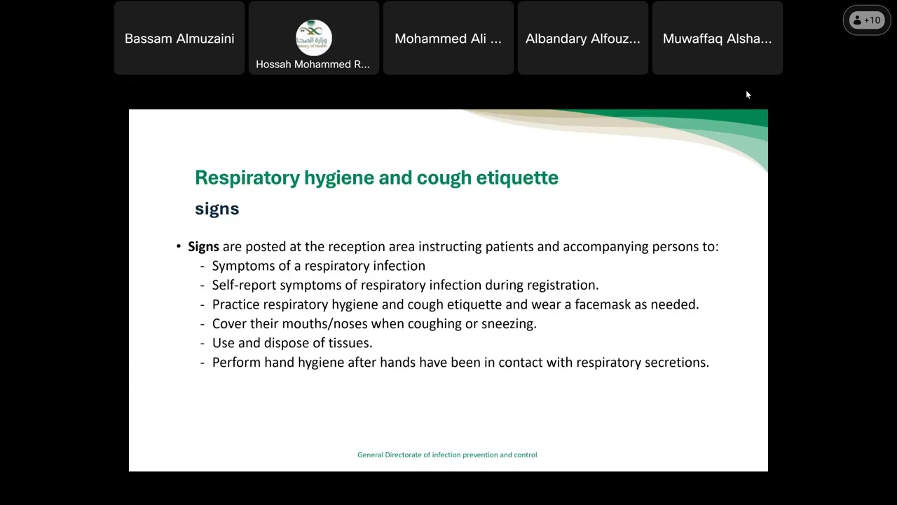 ICDep   Respiratory Hygiene & Cough Etiquette