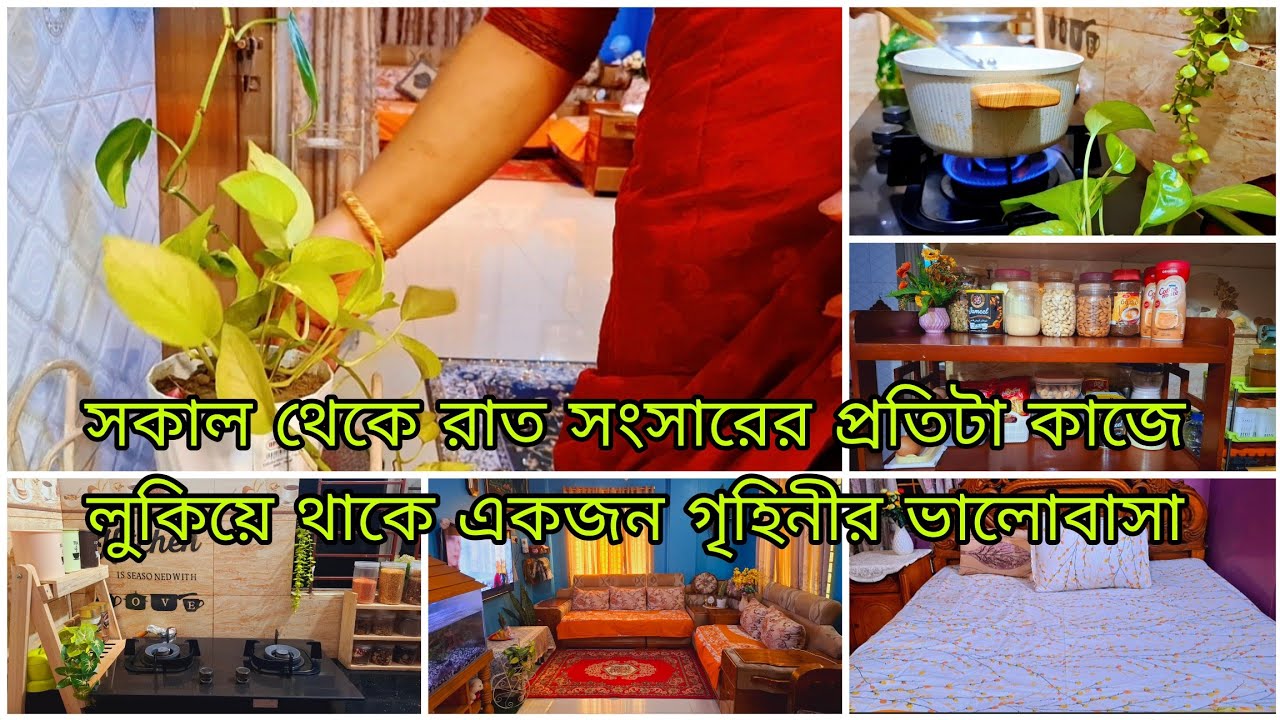 ✨গুছিয়ে কাজ করতেই ভালোবাসি গুছানো পরিপাটি  সংসার আমার স্বপ্ন || সারাদিনের একজন গৃহিণীর ব্যস্ততা ||