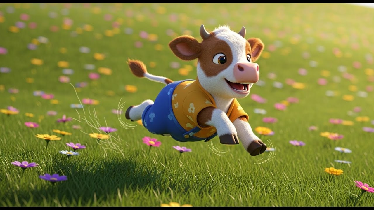 Little Baby Cow Song | Cute Farm Kids Song | Preschool Sing Along