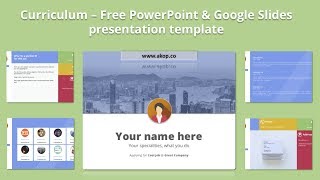 Free Resume PowerPoint template
