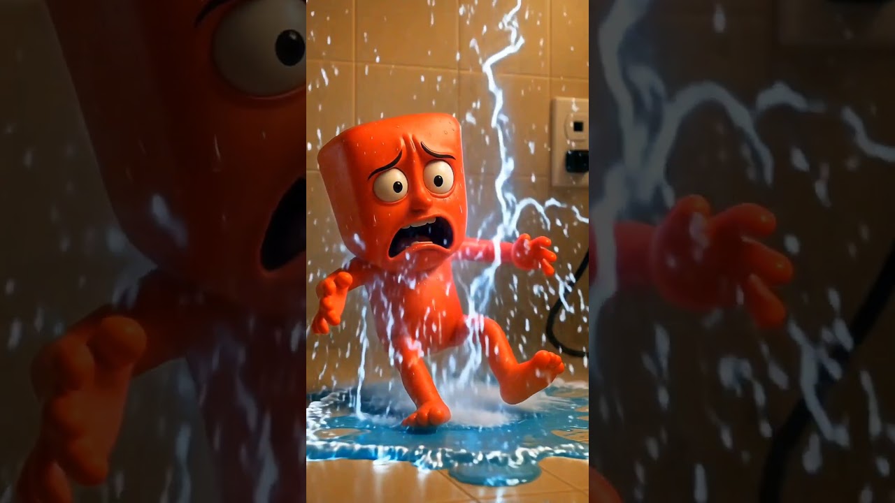 The Most Absurd AI Animation Ever: Coffee Cup vs. Orange Head