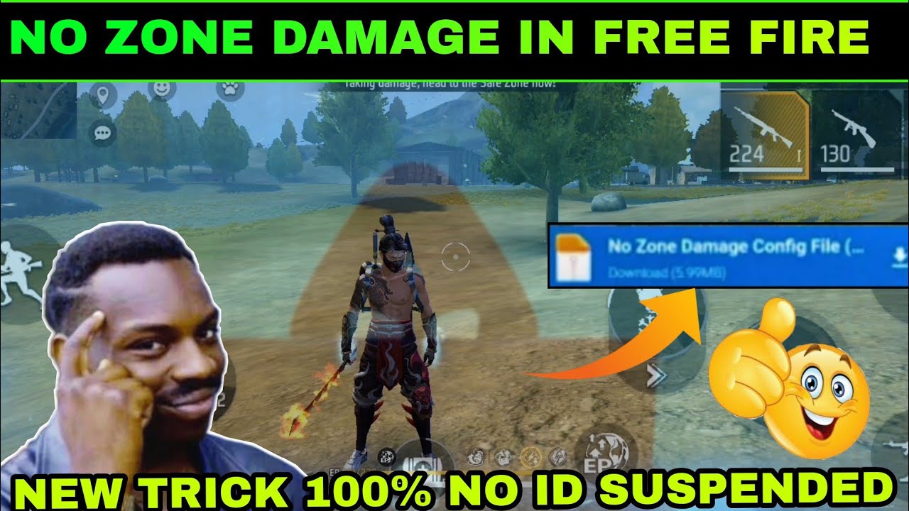 unlimited health in free fire 😱 no zone damage || unlimited health kaise karen