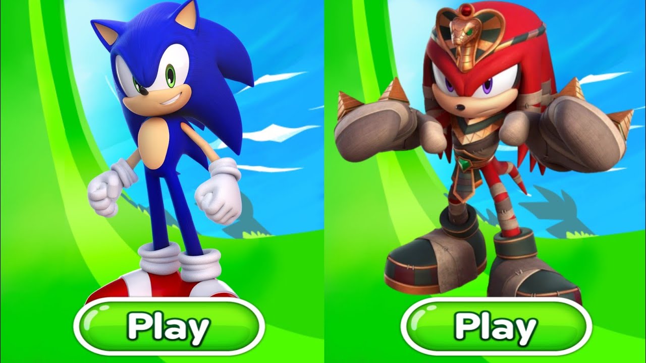 Sonic Dash - Sonic Vs Mummy knuckles Vs All Bosses Zazz Egman -All 86 ...