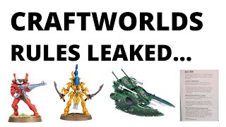 Craftworlds Rules Leaked... Ulthwe is Looking STRONG in Codex Aeldari