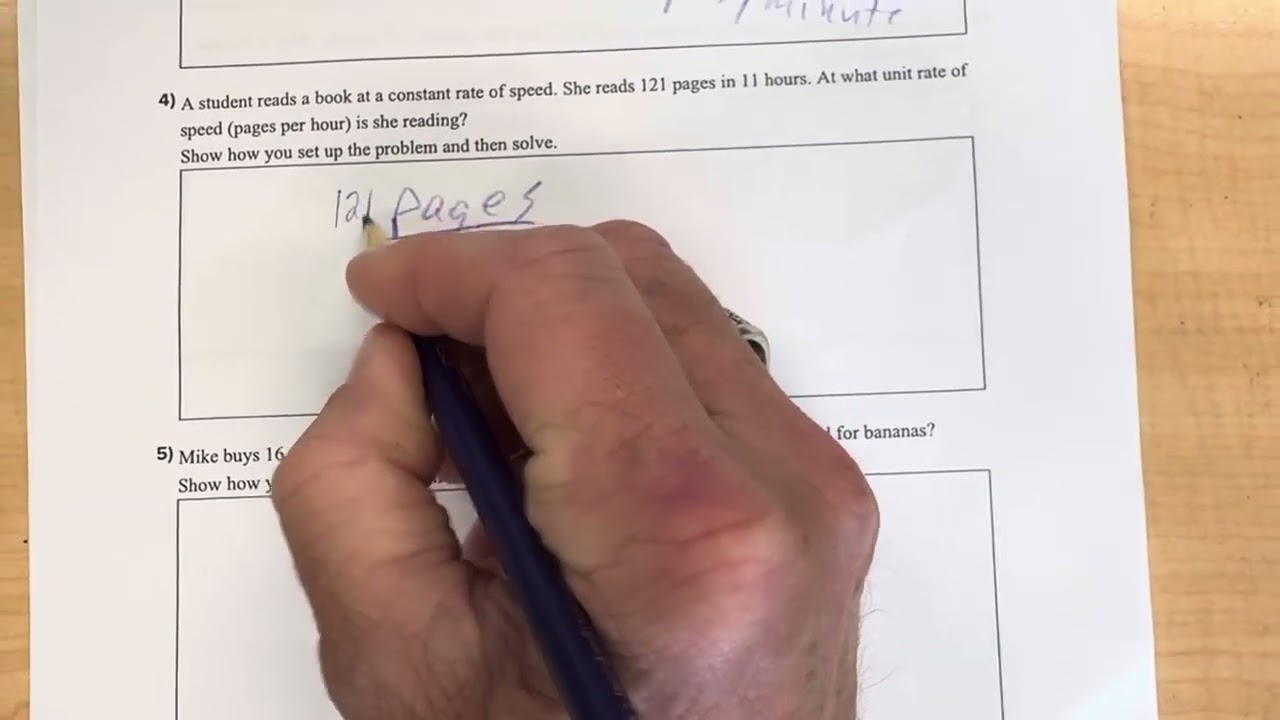 Unit rate homework problem number four 4️⃣￼