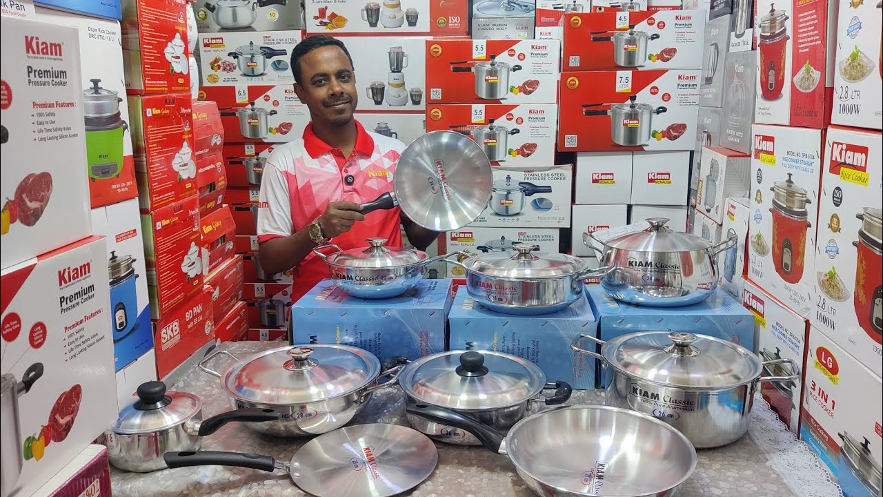 ১০০% ক্যাশ অন ফ্রি হোম ডেলিভারতে কিনুন Kiam এলুমিনিয়ামের সকল সাইজ ও ডিজাইনের cookware