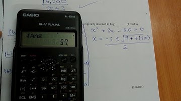 KCSE 2017 - QUADRATIC EQUATIONS - 10 MARKS