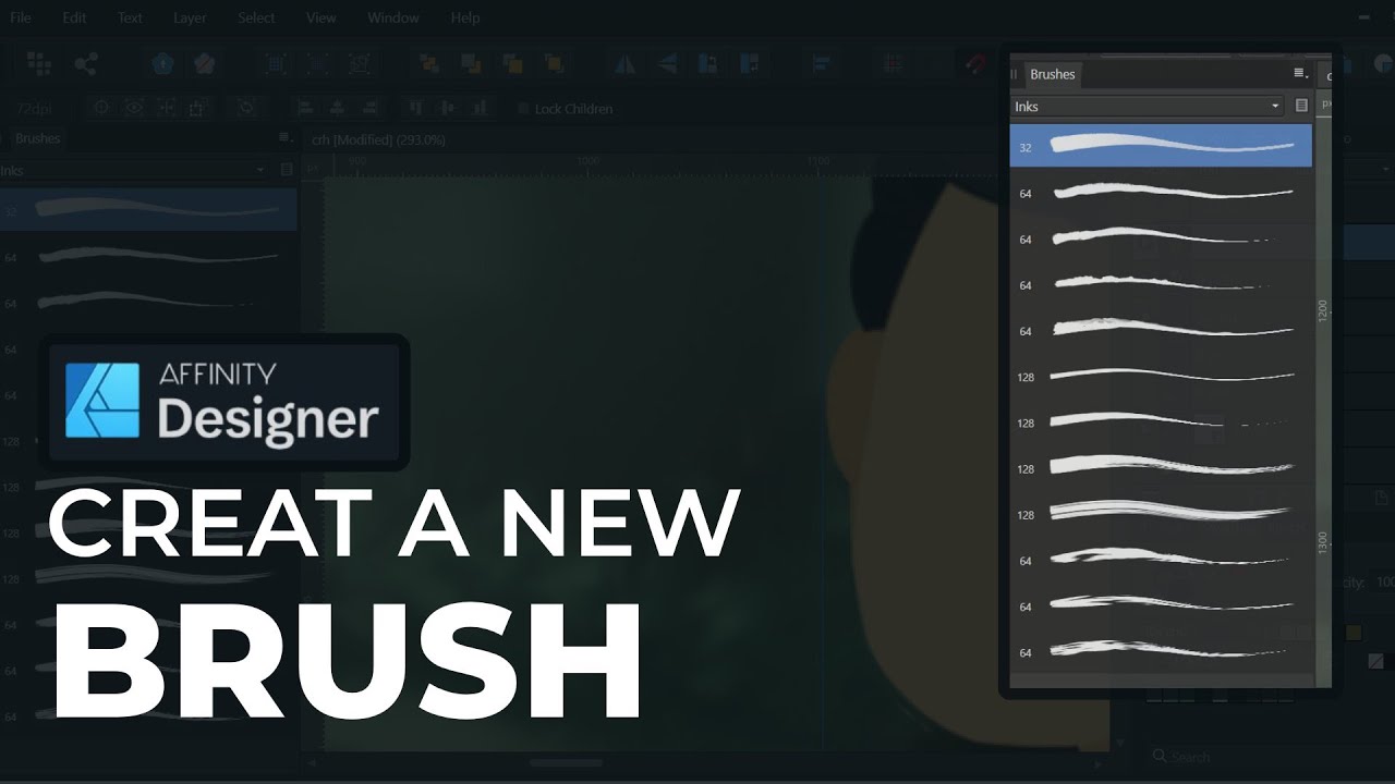 Affinity Designer Tutorial - How to make a new brush - YouTube