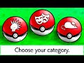 Choose your starter only knowing its category