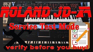Before you buy a used / second Hand Roland JD-XA //Service Check\\ Test Tutorial - no Tools needed