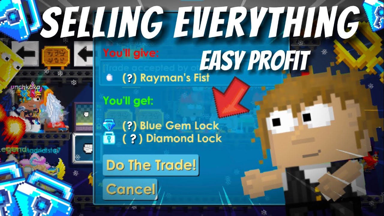 TRADE PROFITING Profit +45DLS! Growtopia YouTube