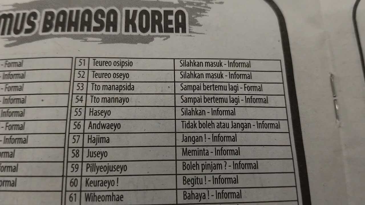  Belajar bahasa Korea di buku pintar part 1