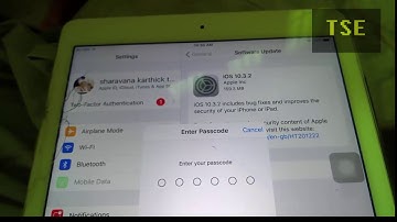 Apple latest version iOS 10.3.2 iPad Air 2 security update