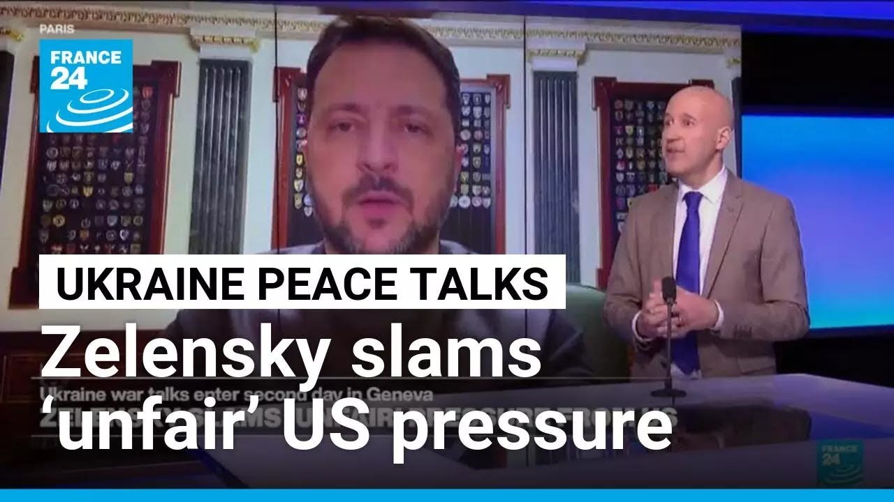 Ukraine peace talks enter second day as Zelensky slams ‘unfair’ US pressure • FRANCE 24