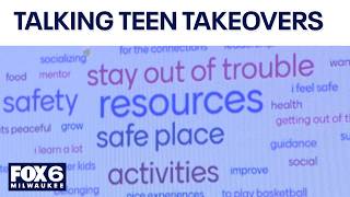 Milwaukee teens discuss takeovers, summer safety at listening session | FOX6 News Milwaukee