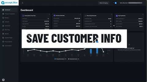 Customer Vault in your accept.blue gateway