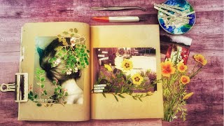 Journal with Me - quiet journaling in my collage book