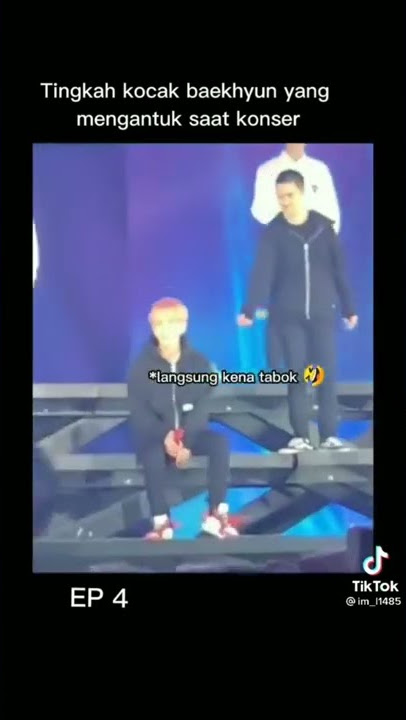 tingkah kocak baek yg mengantuk saat konser😄😂😂#exol #exo #baekhyun #shorts